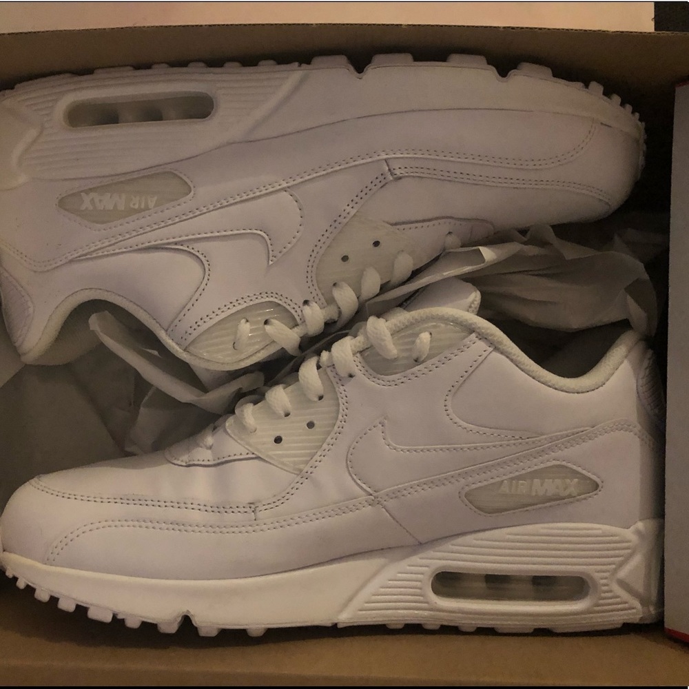 Men’s White Air Max 90 Leather